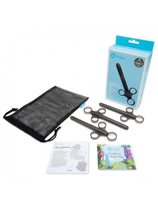 Набор из 3 черных шприцев для лубриканта - b-Vibe - купить с доставкой в Балаково