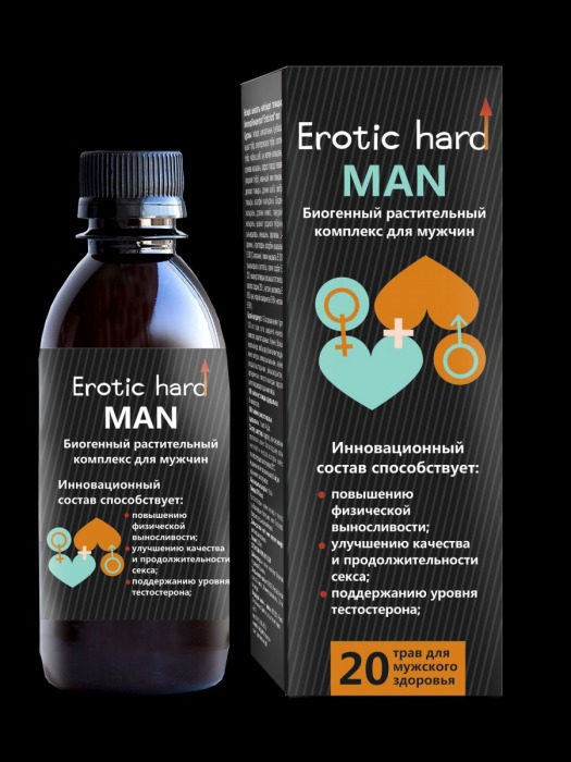 Мужской биогенный концентрат для усиления эрекции Erotic hard Man - 250 мл. - Erotic Hard - купить с доставкой в Балаково