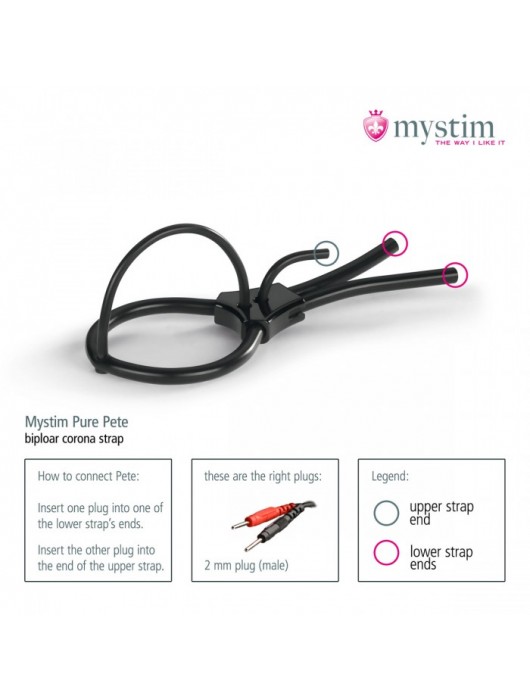 Утяжка под головку для электростимулятора Pure Pete - MyStim - купить с доставкой в Балаково