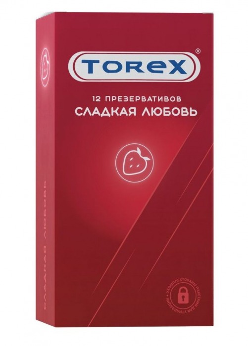 Презервативы Torex  Сладкая любовь  с ароматом клубники - 12 шт. - Torex - купить с доставкой в Балаково