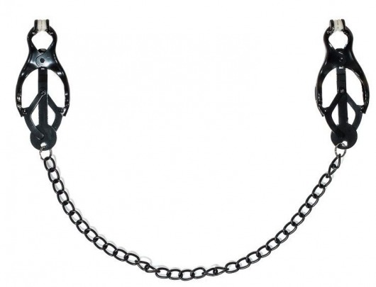 Зажимы на соски Darkside с цепочкой - Lola Games - купить с доставкой в Балаково