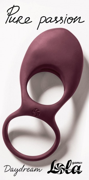 Бордовое эрекционное виброкольцо Daydream - Lola Games - в Балаково купить с доставкой