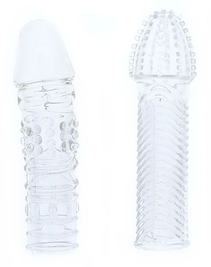Комплект из 2 прозрачных насадок на пенис PENIS EXTENDER PACK - Dream Toys - в Балаково купить с доставкой