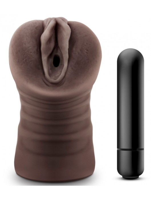 Коричневый мастурбатор-вагина Hot Chocolate Brianna - Blush Novelties - в Балаково купить с доставкой