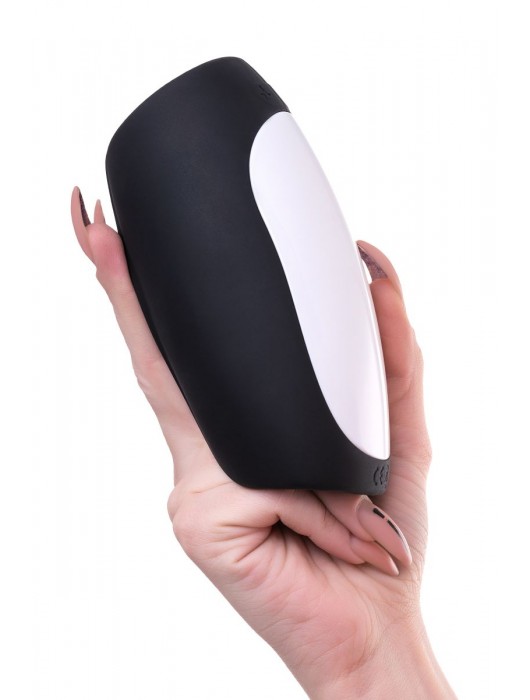 Черно-белый перезаряжаемый мастурбатор Erotist Hailstorm - Erotist Adult Toys - в Балаково купить с доставкой