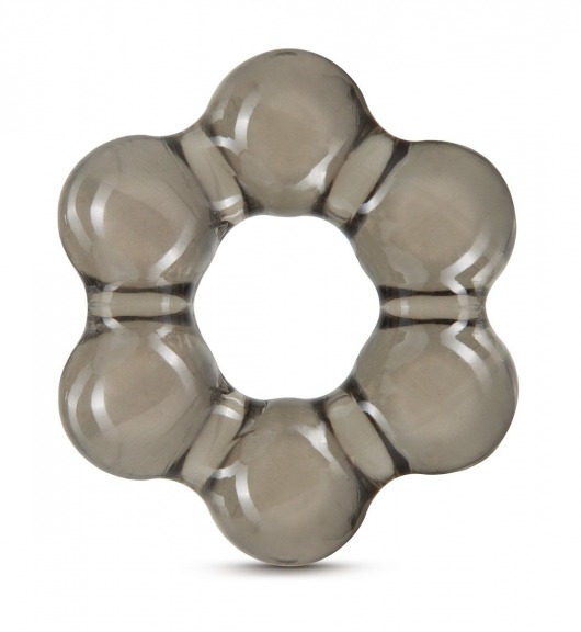 Дымчатое эрекционное кольцо Stay Hard Thick Bead Cock Ring - Blush Novelties - в Балаково купить с доставкой