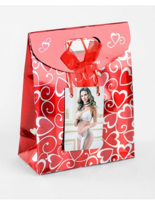 Бело-красный ошейник из натуральной кожи с нежным мехом - БДСМ Арсенал - купить с доставкой в Балаково