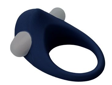 Гладкое синее эрекционное виброкольцо STIMU RING - Dream Toys - в Балаково купить с доставкой