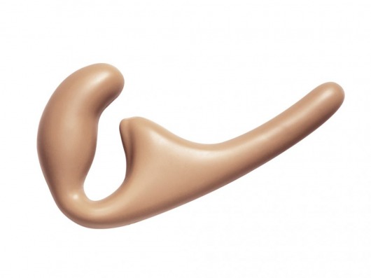 Бежевый безремневой страпон Seduction - 20,5 см. - Lola Games - купить с доставкой в Балаково