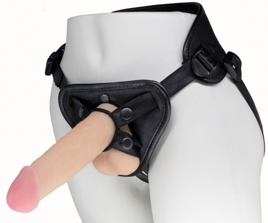 Пояс харнесс BEST UNI strap с 2 насадками - 18 и 22 см. - LOVETOY (А-Полимер) - купить с доставкой в Балаково