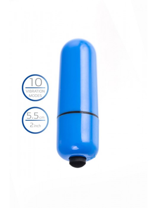 Синяя вибропуля A-Toys Braz - 5,5 см. - A-toys