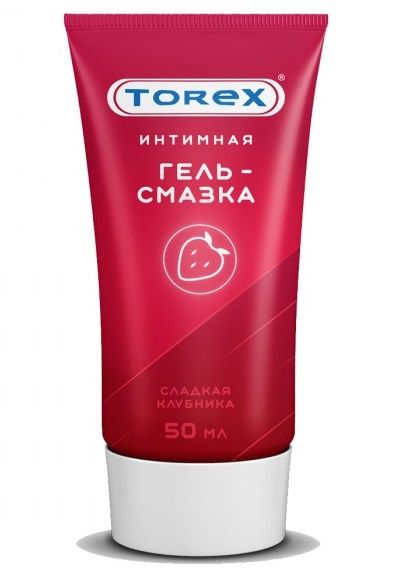 Смазка на водной основе TOREX  Сладкая клубника  - 50 мл. - Torex - купить с доставкой в Балаково