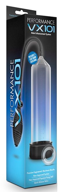 Прозрачная вакуумная помпа VX101 Male Enhancement Pump - Blush Novelties - в Балаково купить с доставкой