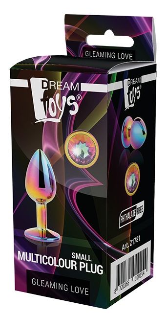 Голографическая анальная втулка с радужным кристаллом - 7,1 см. - Dream Toys - купить с доставкой в Балаково