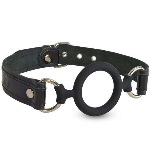 Силиконовый кляп-рамка на кожаных ремешках - Sitabella - купить с доставкой в Балаково