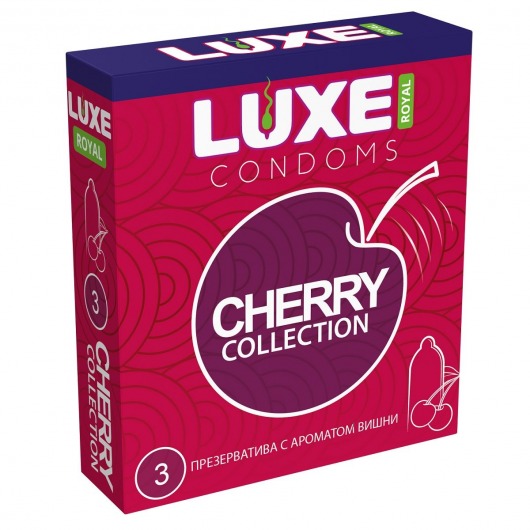 Презервативы с ароматом вишни LUXE Royal Cherry Collection - 3 шт. - Luxe - купить с доставкой в Балаково