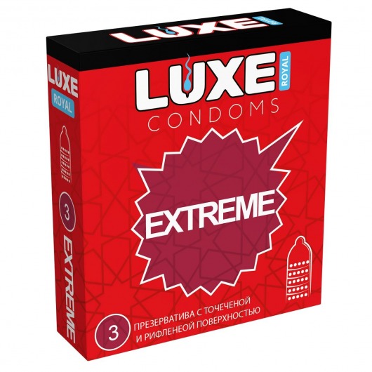 Текстурированные презервативы LUXE Royal Extreme - 3 шт. - Luxe - купить с доставкой в Балаково
