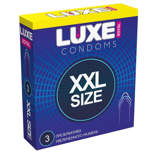 Презервативы увеличенного размера LUXE Royal XXL Size - 3 шт. - Luxe - купить с доставкой в Балаково