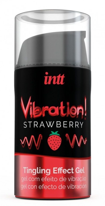 Жидкий интимный гель с эффектом вибрации Vibration! Strawberry - 15 мл. - INTT - купить с доставкой в Балаково
