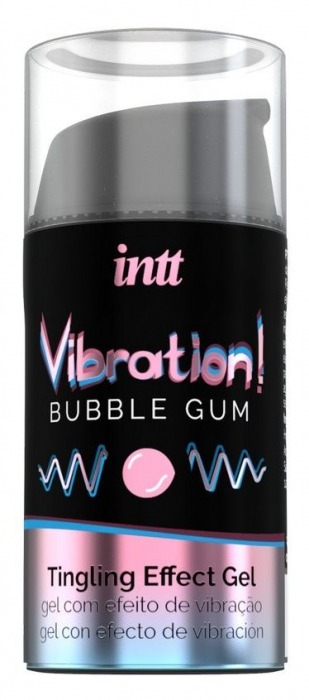 Жидкий интимный гель с эффектом вибрации Vibration! Bubble Gum - 15 мл. - INTT - купить с доставкой в Балаково