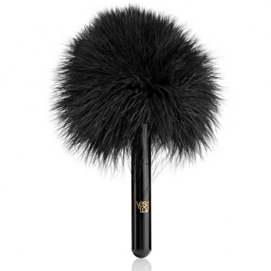 Черная перьевая кисточка с гладкой ручкой - YESforLOV - купить с доставкой в Балаково