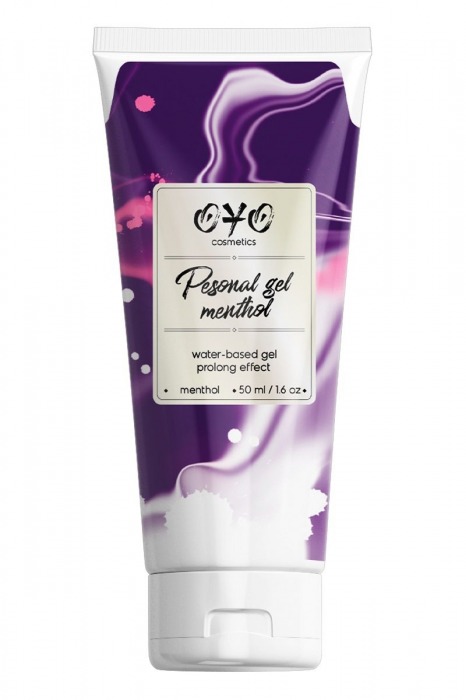 Интимная смазка на водной основе с пролонгирующим эффектом OYO Personal Gel Menthol - 50 мл. - OYO - купить с доставкой в Балаково