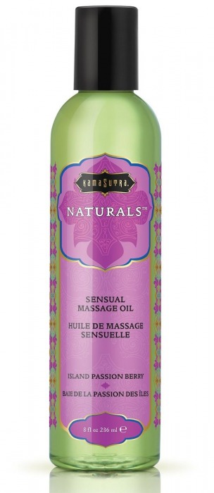 Массажное масло Naturals Island Passion Berry с ароматом тропических фруктов - 236 мл. - Kama Sutra - купить с доставкой в Балаково