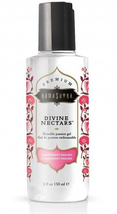 Гель-лубрикант на водной основе Divine Nectars Strawberry Dream с ароматом клубники - 150 мл. - Kama Sutra - купить с доставкой в Балаково