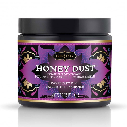 Пудра для тела Honey Dust Body Powder с ароматом малины - 170 гр. - Kama Sutra - купить с доставкой в Балаково
