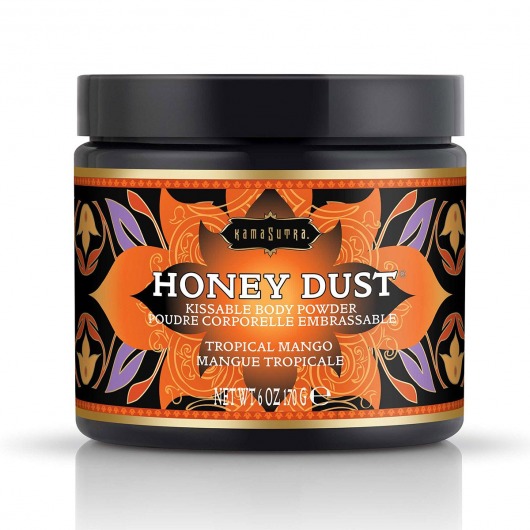 Пудра для тела Honey Dust Body Powder с ароматом манго - 170 гр. - Kama Sutra - купить с доставкой в Балаково