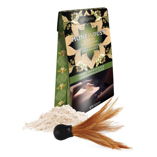 Пудра для тела Honey Dust Body Powder с ароматом жимолости - 28 гр. - Kama Sutra - купить с доставкой в Балаково