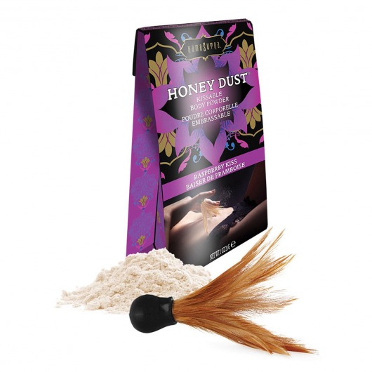 Пудра для тела Honey Dust Body Powder с ароматом малины - 28 гр. - Kama Sutra - купить с доставкой в Балаково