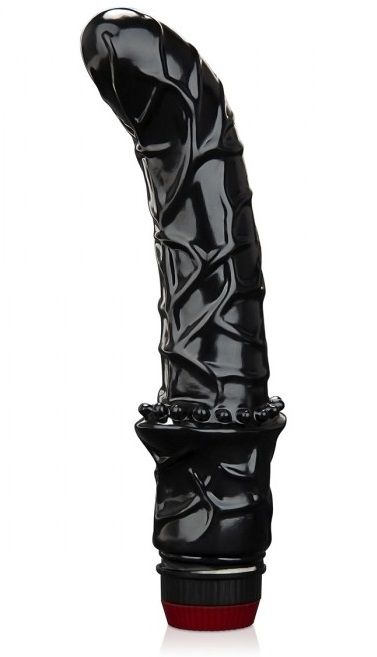 Черный вибромассажер простаты 6  Premium Prostate Massager - BlueLine - в Балаково купить с доставкой