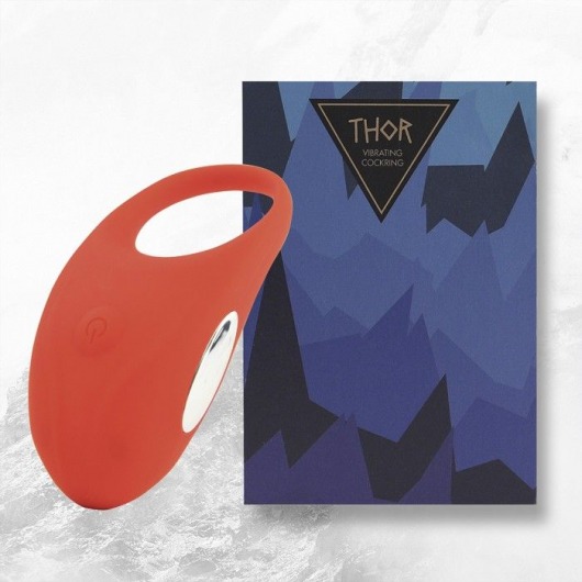 Красное кольцо с вибрацией Thor Cockring - FeelzToys - в Балаково купить с доставкой