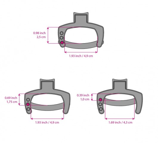 Кольцо с зажимом для мошонки для пояса верности Pubic Enemy - MyStim - купить с доставкой в Балаково