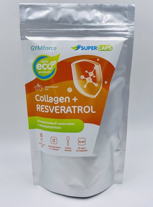 Натуральный коллаген с ресвератролом GYMforce Collagen+ - 150 гр. - SuperCaps - купить с доставкой в Балаково