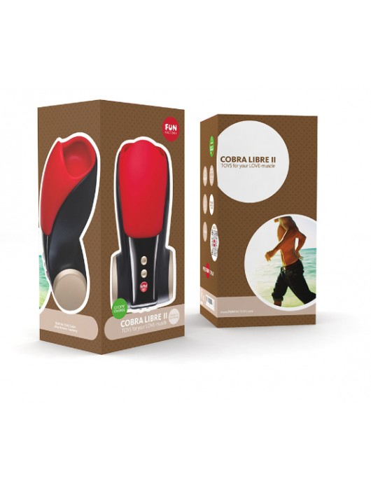 Чёрно-красный вибромастурбатор Cobra Libre 2 - Fun Factory - в Балаково купить с доставкой