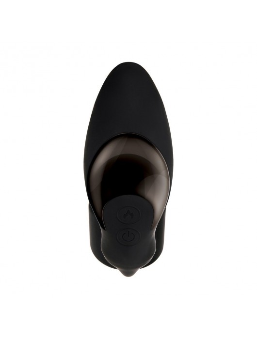 Черный вибромассажер простаты с эрекционным кольцом Strapped   Tapped - Zero Tolerance - в Балаково купить с доставкой