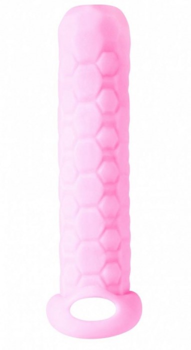 Розовый фаллоудлинитель Homme Long - 13,5 см. - Lola Games - в Балаково купить с доставкой