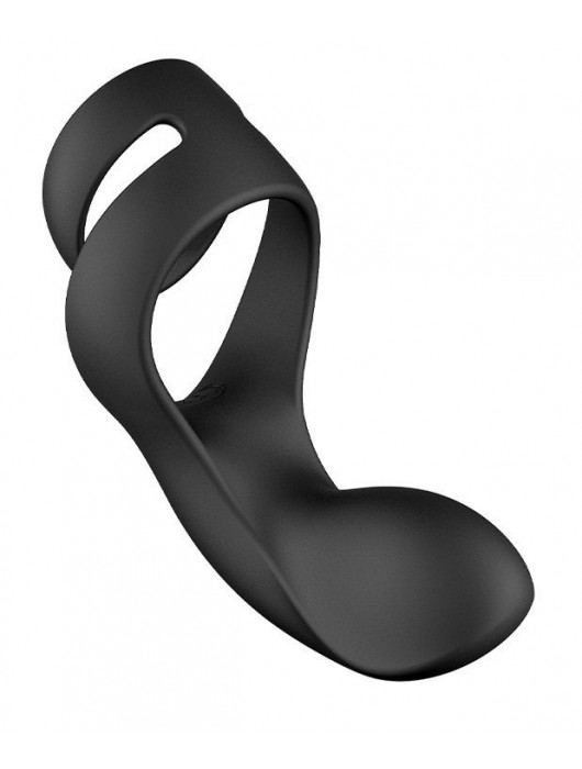 Черное эрекционное кольцо Benedict для стимуляции промежности - Svakom - в Балаково купить с доставкой