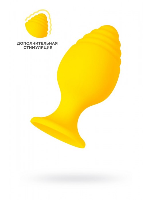 Желтая анальная втулка Riffle - 6 см. - ToyFa