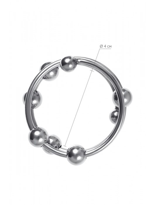 Большое металлическое кольцо под головку пениса - ToyFa - купить с доставкой в Балаково