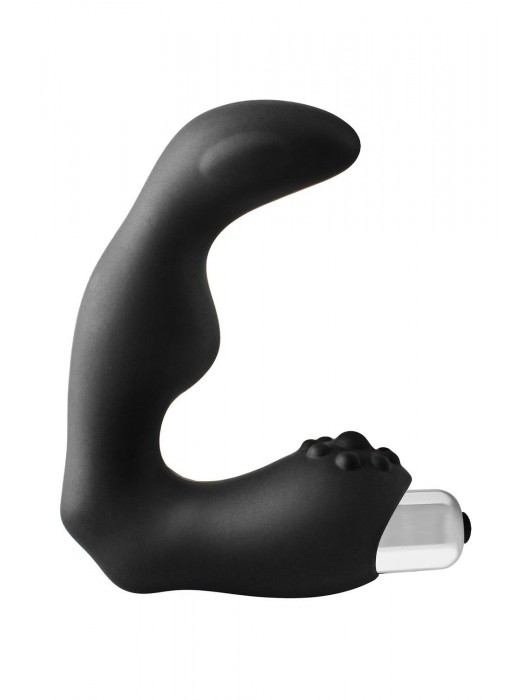 Черный вибромассажер простаты FantASStic Vibrating Prostate Massager - 11,3 см. - Dream Toys - в Балаково купить с доставкой