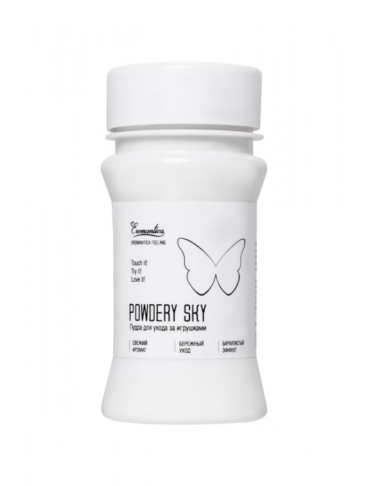 Пудра для ухода за игрушками Powdery Sky с ароматом мяты - 40 гр. - Eromantica - купить с доставкой в Балаково