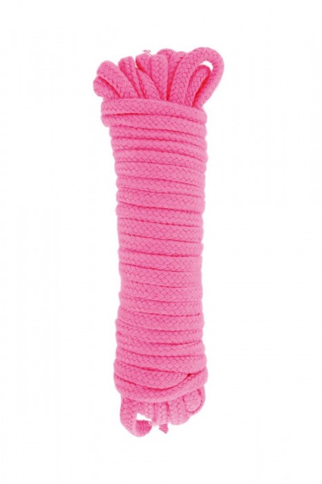 Розовая веревка для связывания Sweet Caress Rope - 10 метров - Sweet Caress - купить с доставкой в Балаково