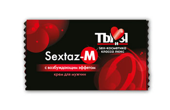 Возбуждающий крем Sextaz-M для мужчин в одноразовой упаковке - 1,5 гр. - Биоритм - купить с доставкой в Балаково
