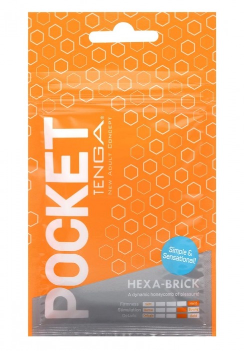 Карманный мастурбатор HEXA-BRICK - Tenga - в Балаково купить с доставкой