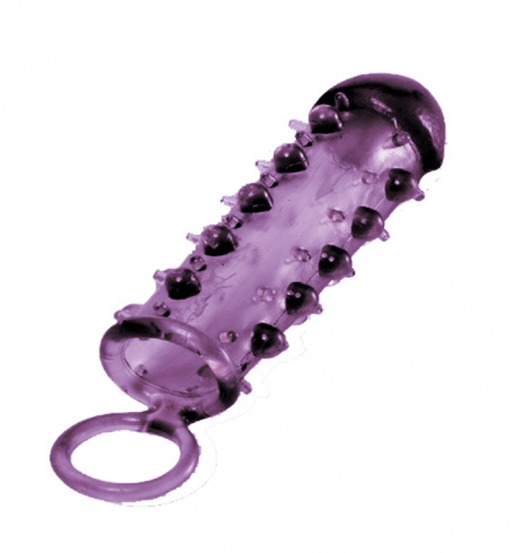 Закрытая фиолетовая насадка с пупырышками SAMURAI PENIS SLEEVE PURPLE - 14,5 см. - NMC - в Балаково купить с доставкой