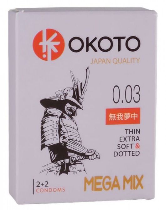 Набор из 4 презервативов OKOTO MegaMIX - Sitabella - купить с доставкой в Балаково