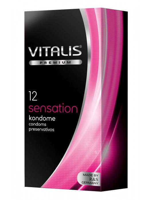 Презервативы VITALIS PREMIUM sensation с пупырышками и кольцами - 12 шт. - Vitalis - купить с доставкой в Балаково